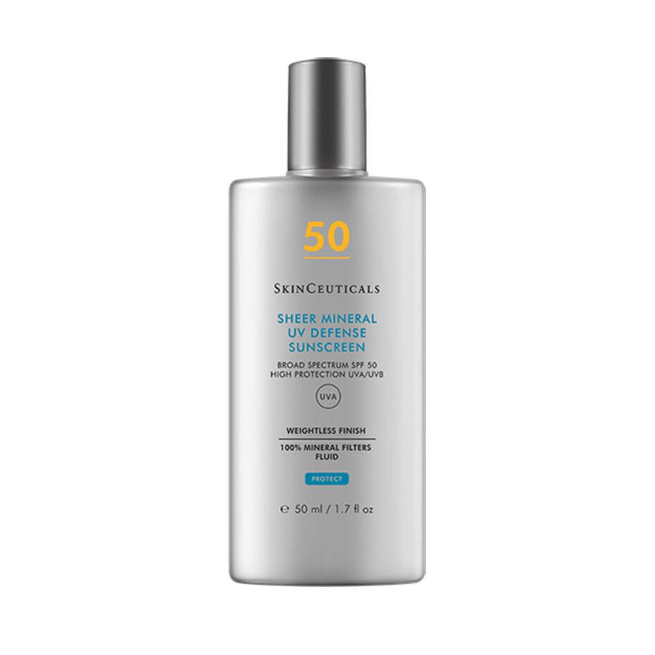 Sheer mineral UV defense sunscreen